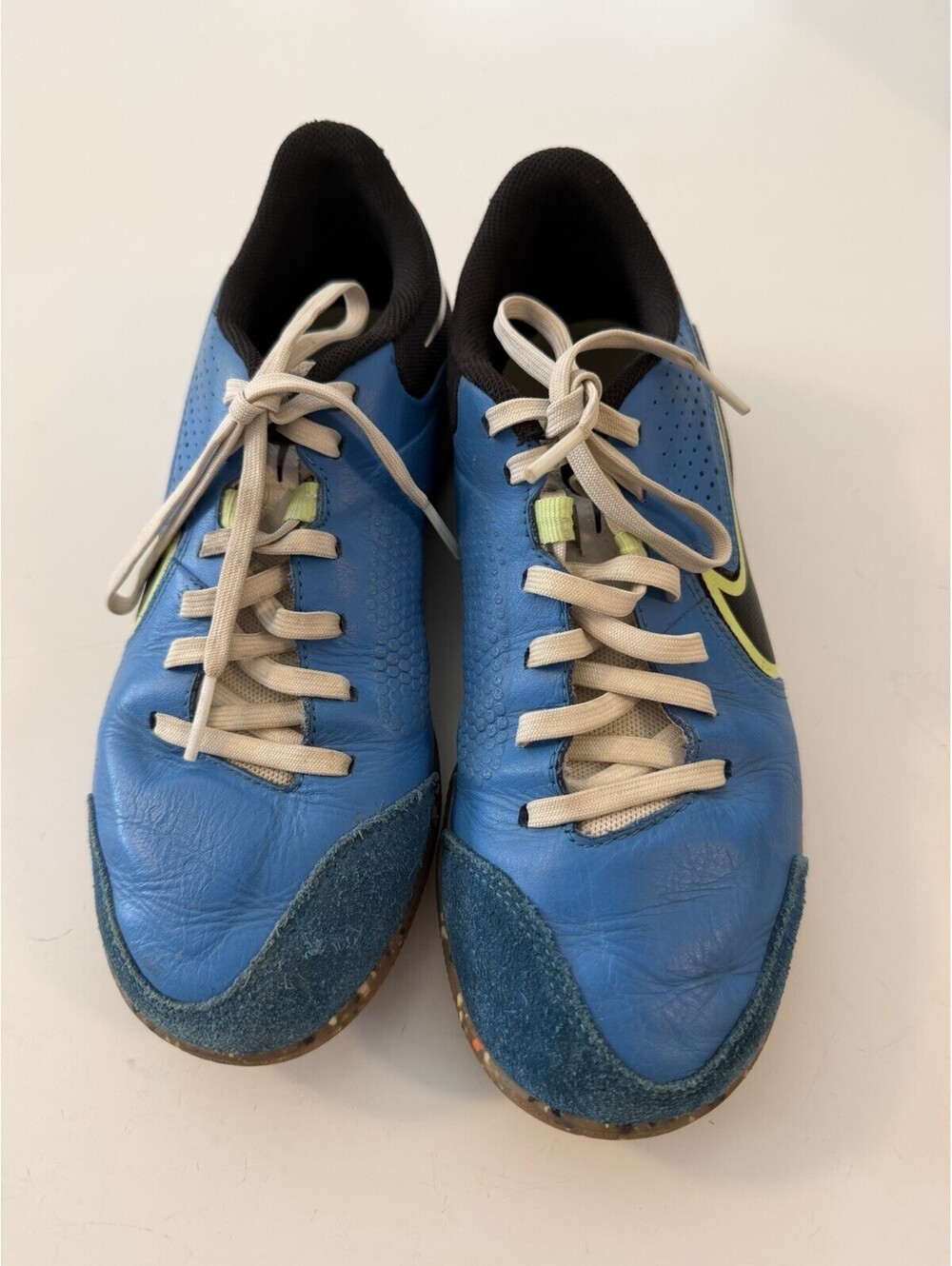 Nike React Tiempo Legend 9 Pro IC Indoor Soccer Shoes Blue DA1183-403 Size 5